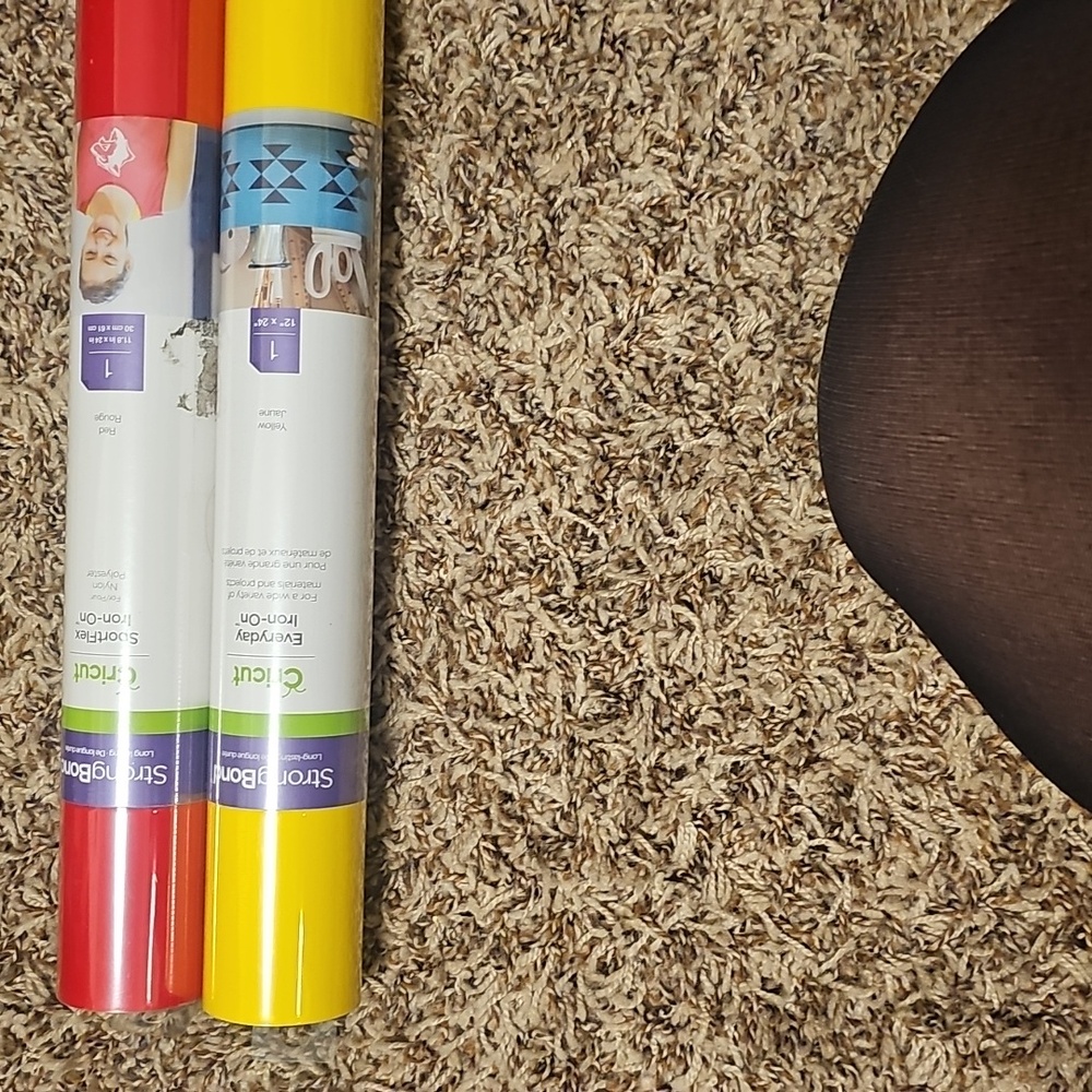 Cricut Red and Yellow Vinyl Rolls